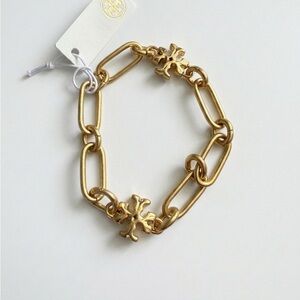 Tory Burch Gold Chain Bracelet 7.5”